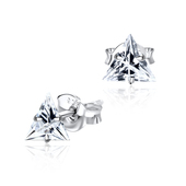 Stud Earring Triangle CZ ECS-02-5